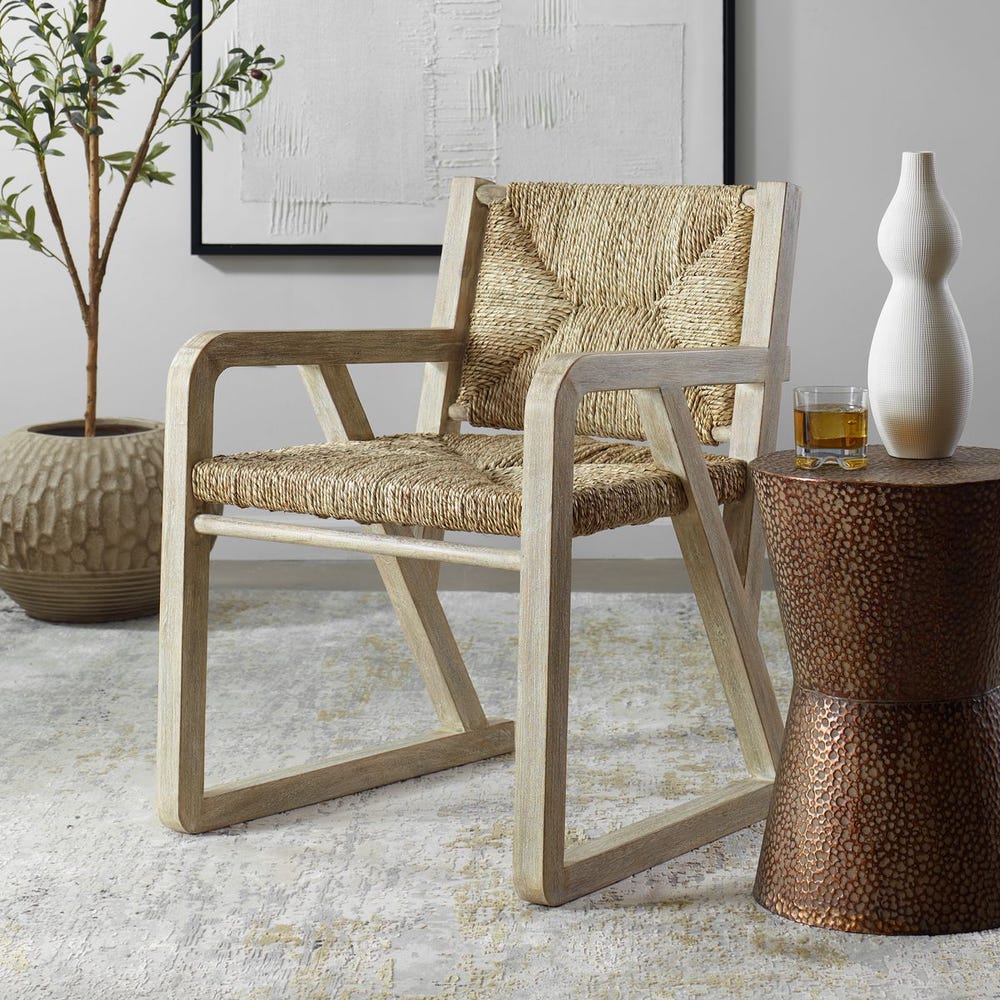 Chatham Seagrass Dining Chair by Uttermost