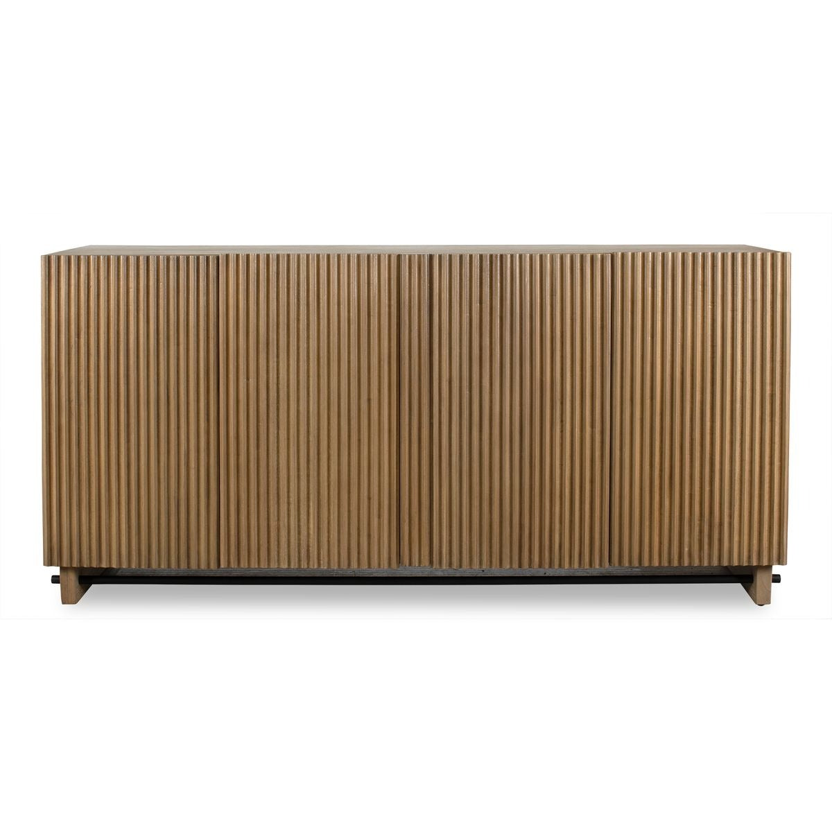 Kellem Natural Wood 4 Door Cabinet by Uttermost