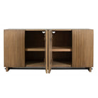Kellem Natural Wood 4 Door Cabinet by Uttermost