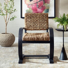 Rehema Dining Chair in Black by Uttermost
