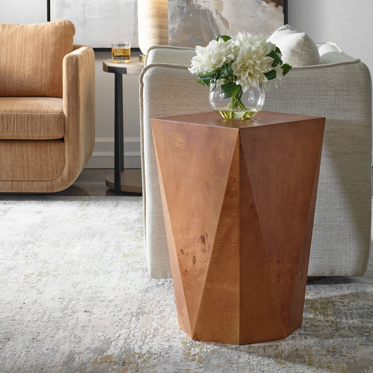Hughes Geometric Accent Table by Uttermost