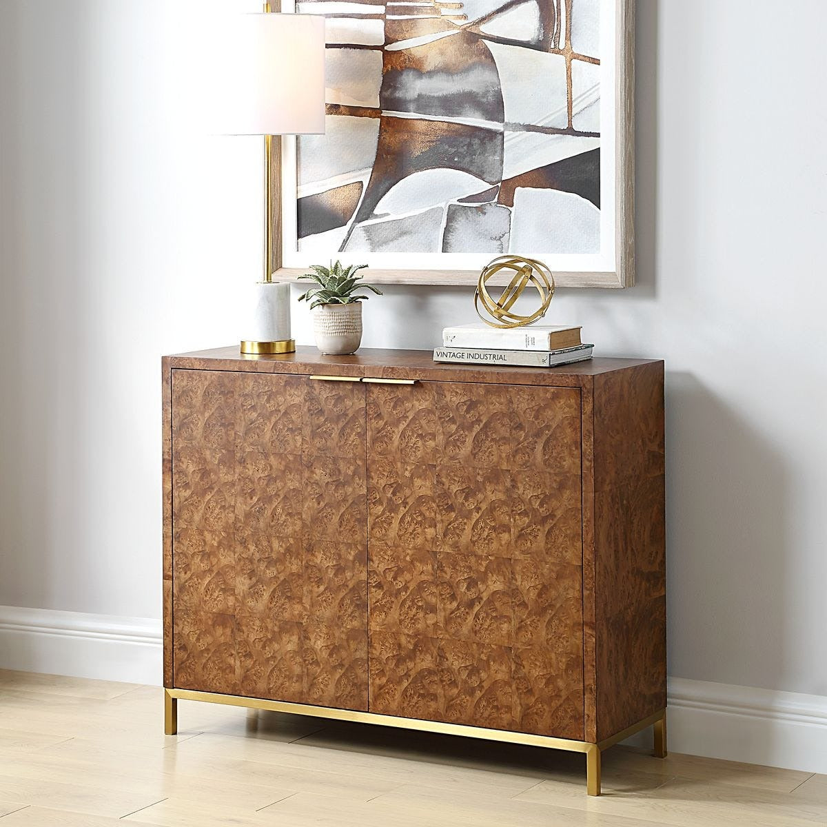 Jethro Burl 2 Door Cabinet by Uttermost