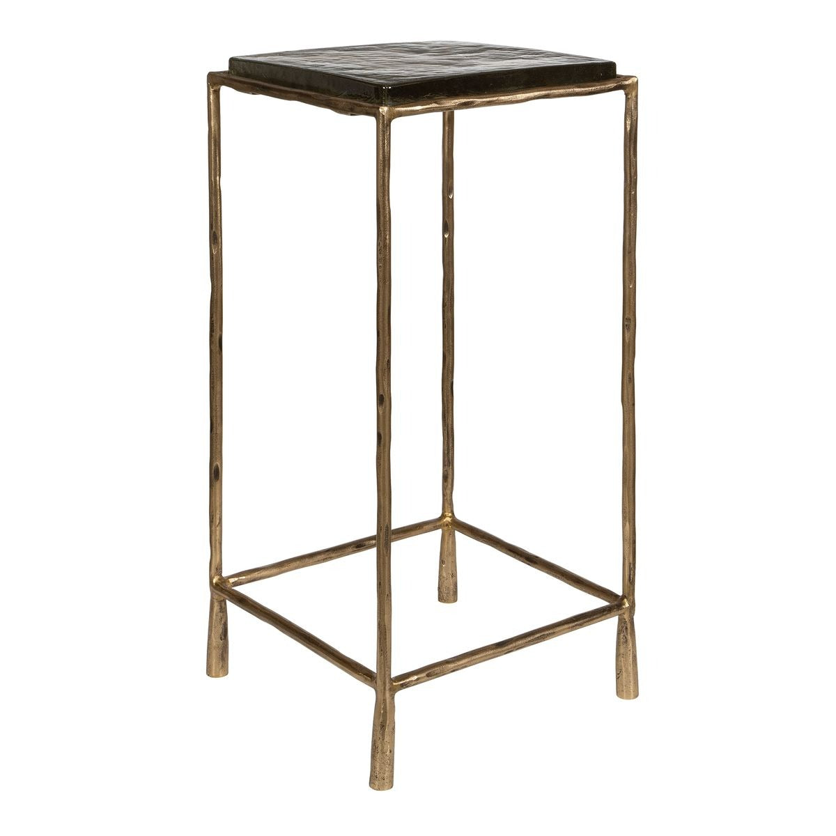 Ovard Antiqued Gold Accent Table by Uttermost