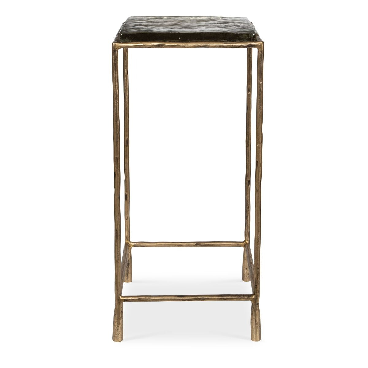 Ovard Antiqued Gold Accent Table by Uttermost