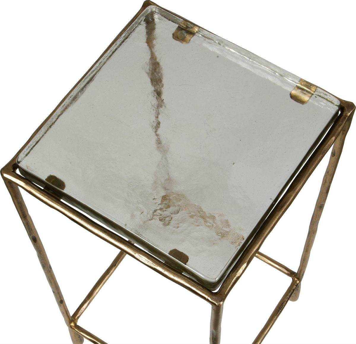 Ovard Antiqued Gold Accent Table by Uttermost