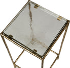 Ovard Antiqued Gold Accent Table by Uttermost