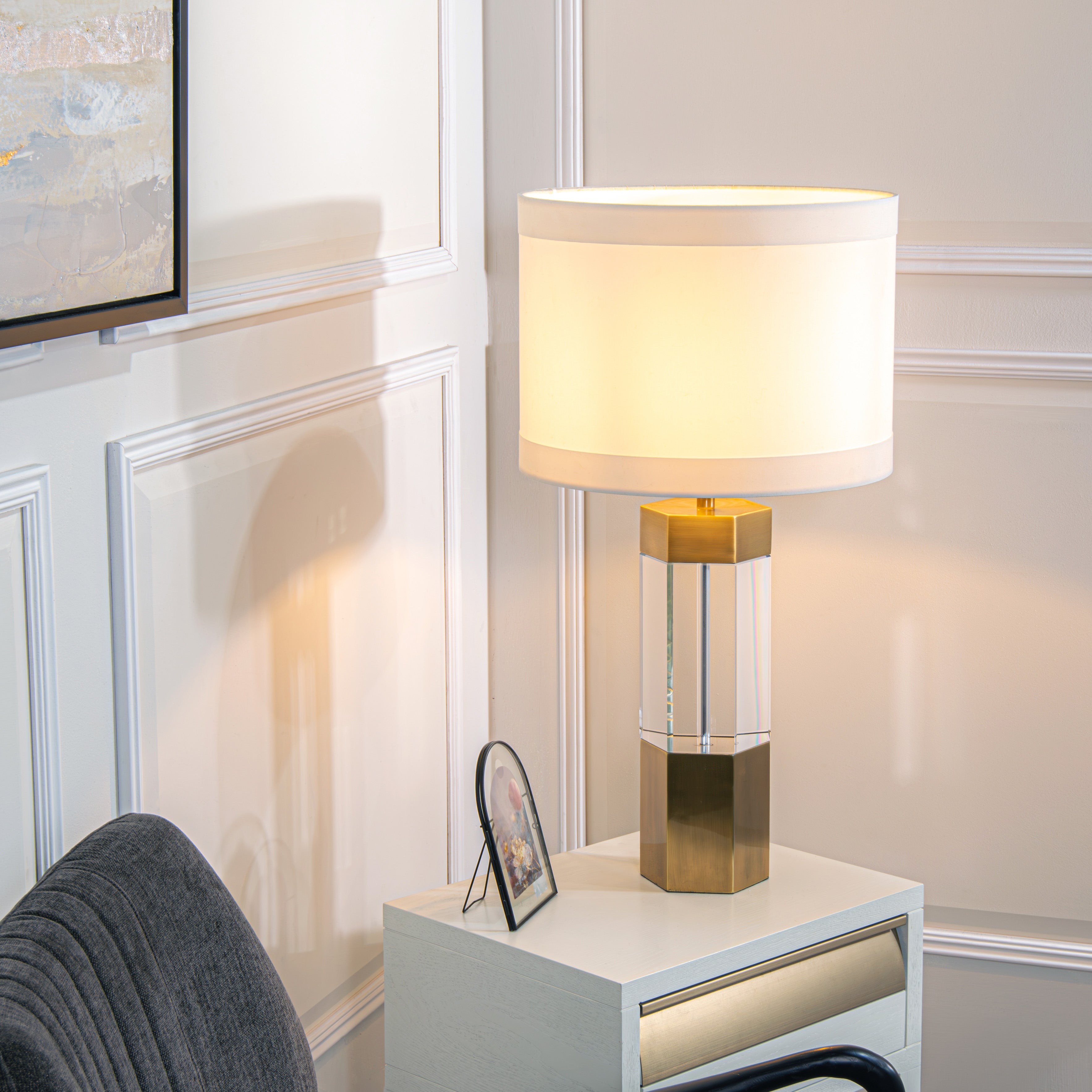 Faye Antique Brass Table Light by RV Astley