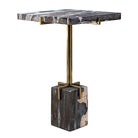 Rowman Petrified Wood Accent Table by Uttermost