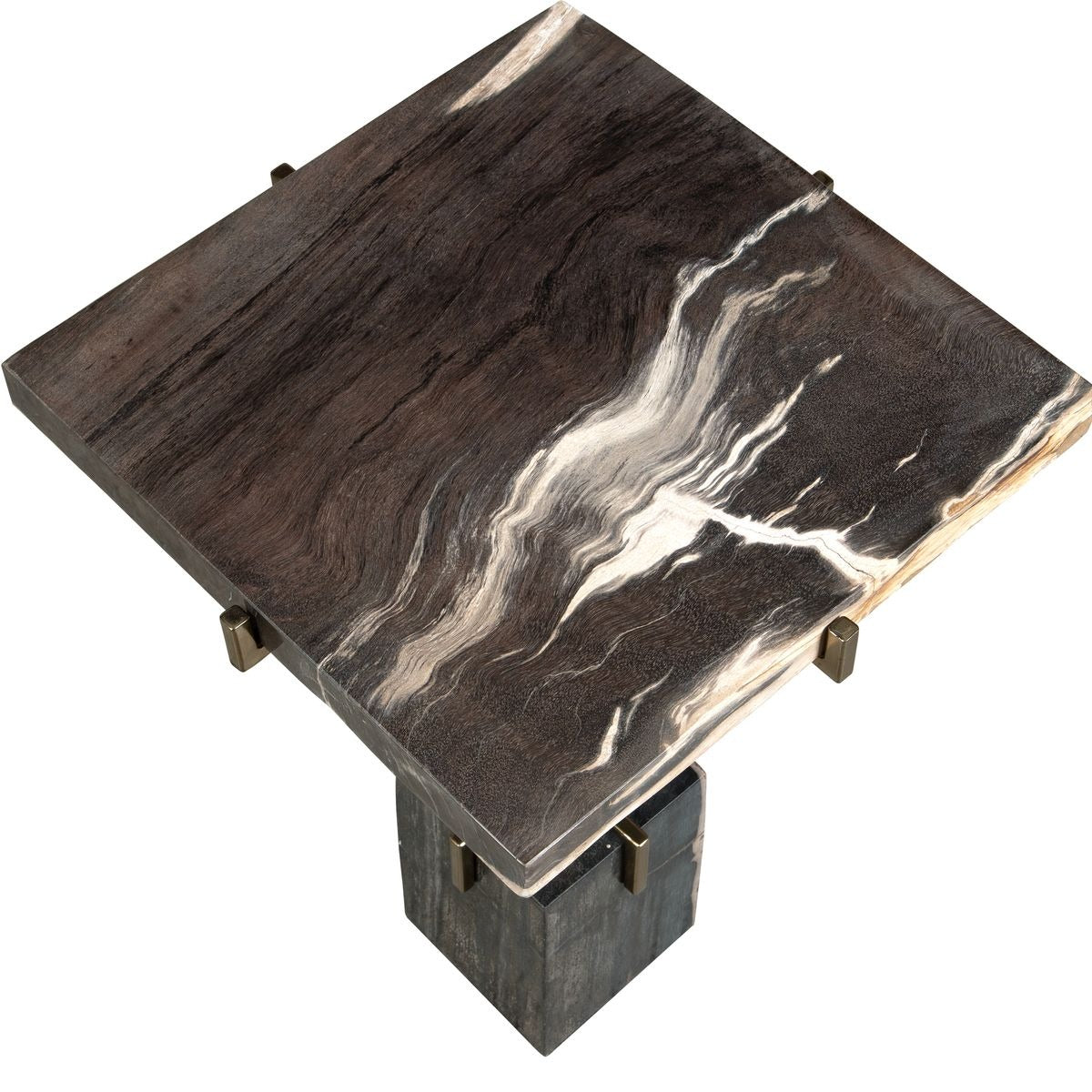 Rowman Petrified Wood Accent Table by Uttermost