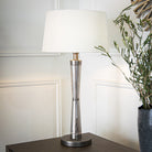 Nelle Matt Black Nickel Finish Table Lamp by RV Astley