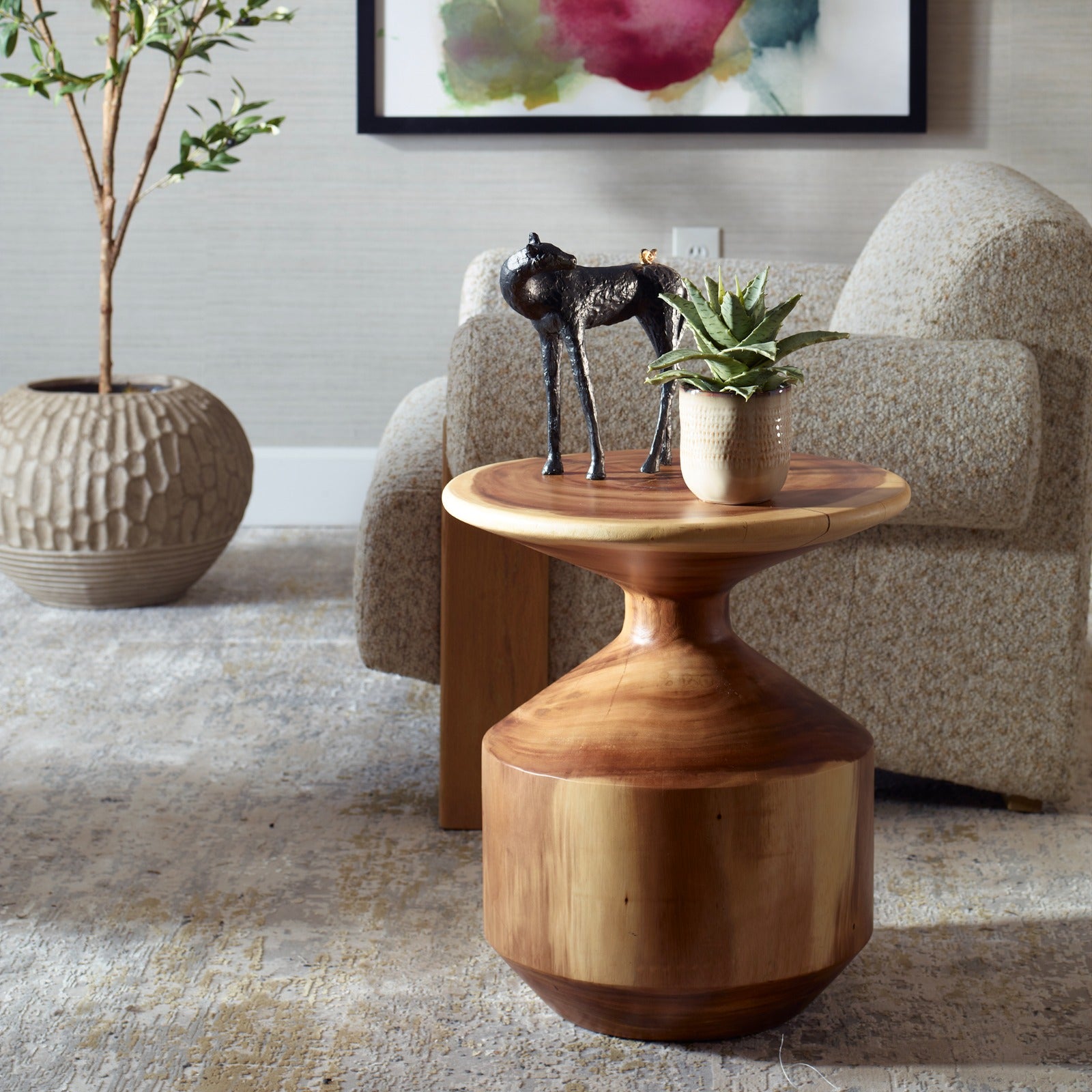 Lynx Hourglass Accent Table by Uttermost