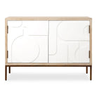 Weimar 2 Door White Cabinet by Uttermost
