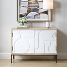 Weimar 2 Door White Cabinet by Uttermost