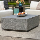 Hesston Outdoor Concrete Coffee Table by Uttermost