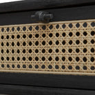 Coast Black Rattan Side Table by Uttermost