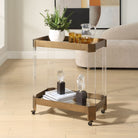 Giselle Bronze Bar Cart by Uttermost
