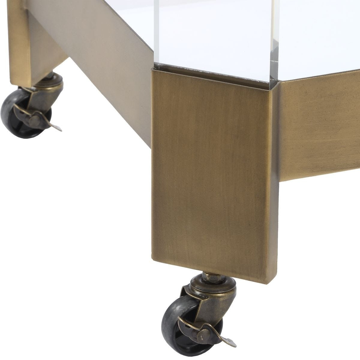 Giselle Bronze Bar Cart by Uttermost