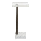 Pelton Marble Glass Drink Table by Uttermost