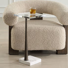 Pelton Marble Glass Drink Table by Uttermost