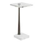 Pelton Marble Glass Drink Table by Uttermost