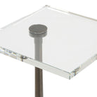 Pelton Marble Glass Drink Table by Uttermost
