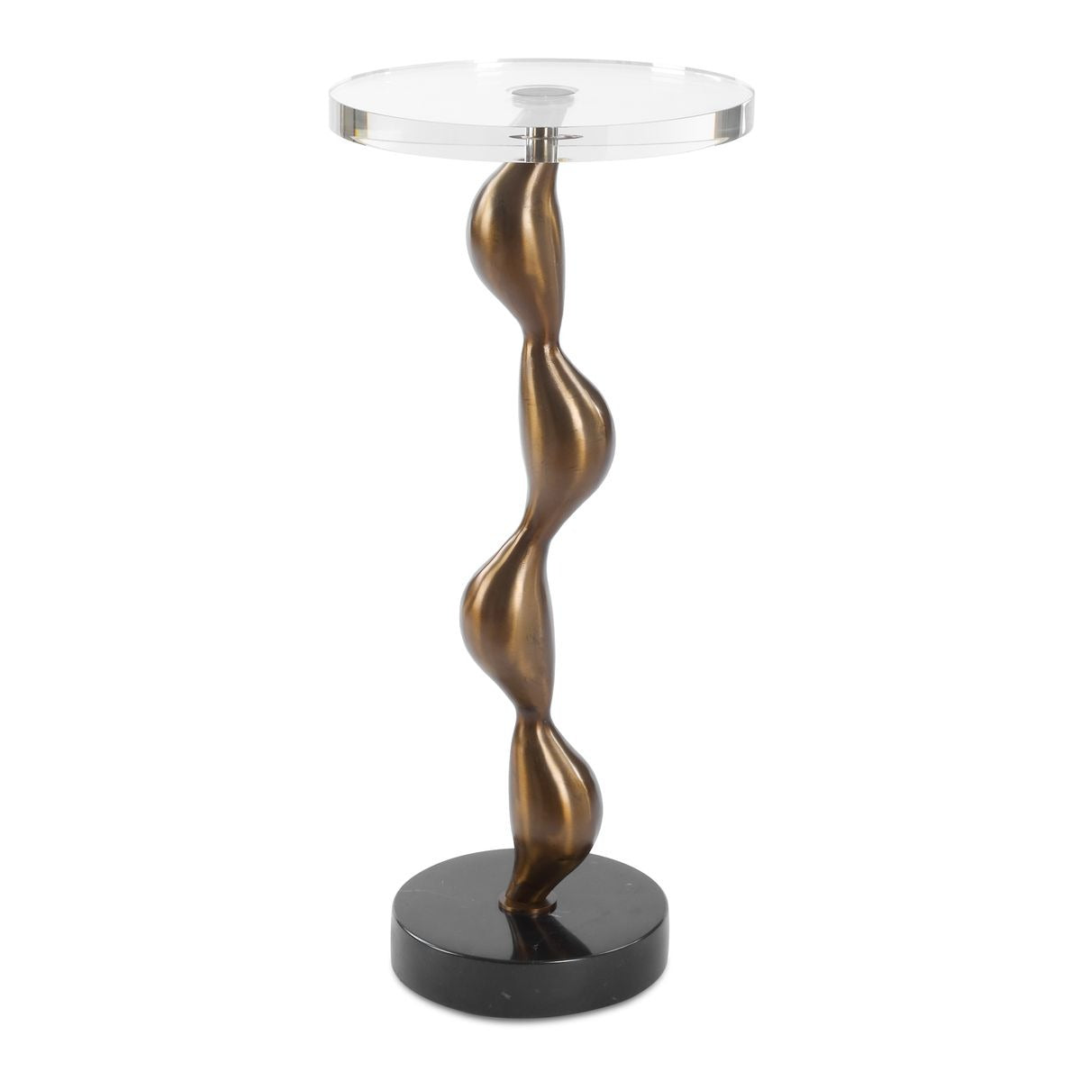 Remolino Bronze Drink Table by Uttermost