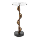 Remolino Bronze Drink Table by Uttermost