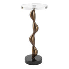 Remolino Bronze Drink Table by Uttermost