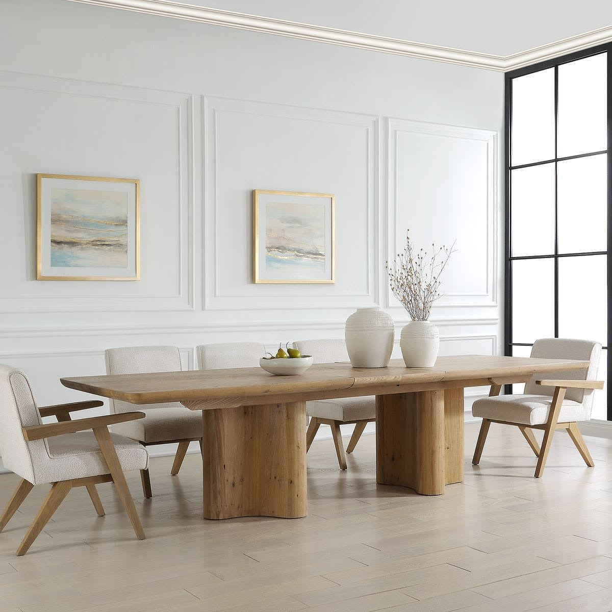 Cecelia Oak Extending Dining Table by Uttermost