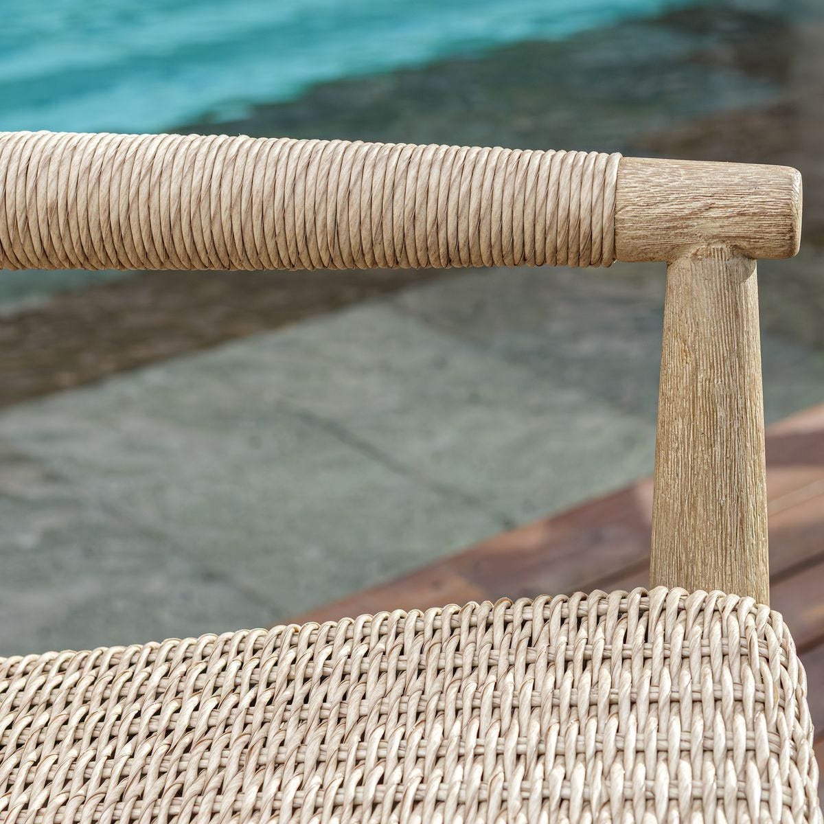 Sumba Wicker Outdoor Lounge Chair by Uttermost