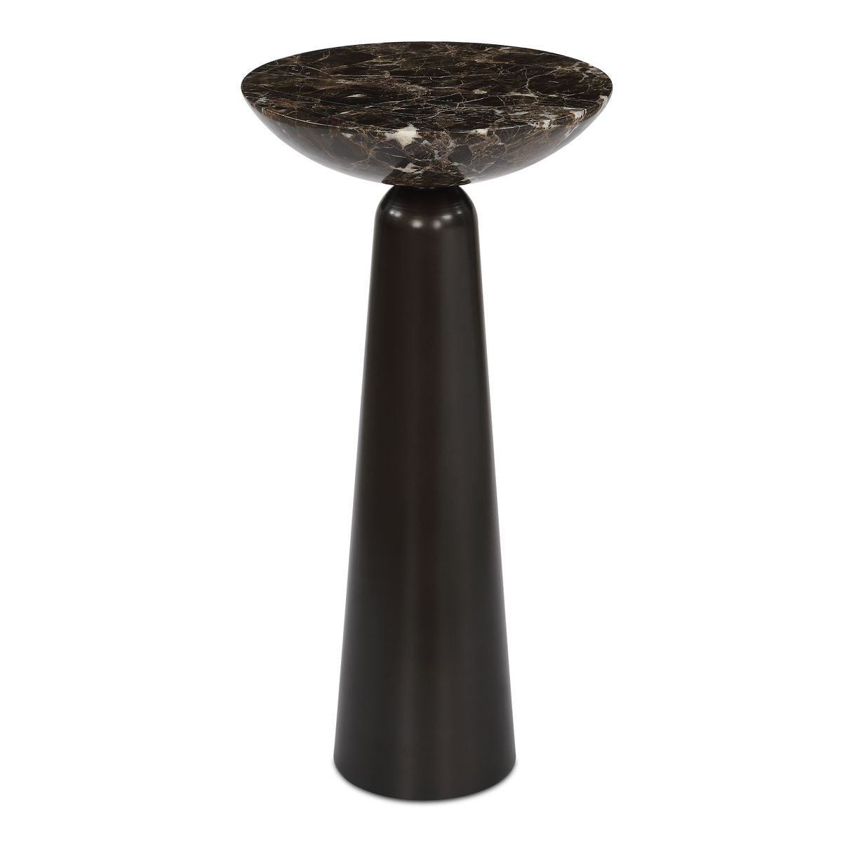 Hastings Accent Table in Brown Marble by Uttermost