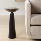 Hastings Accent Table in Brown Marble by Uttermost