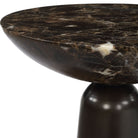 Hastings Accent Table in Brown Marble by Uttermost