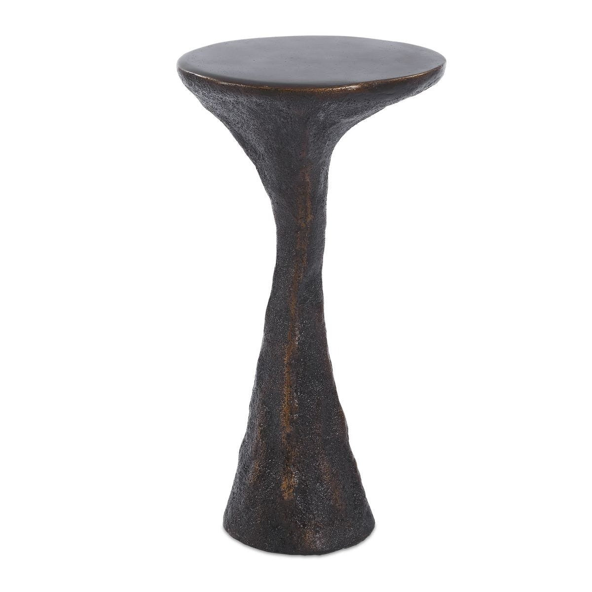 Milan Outdoor Dark Bronze Drink Table by Uttermost