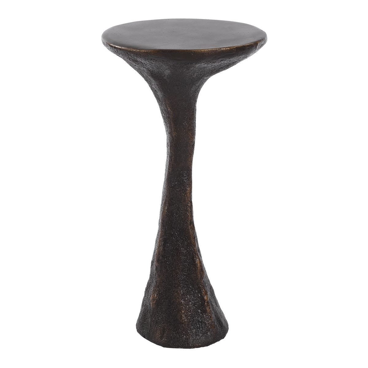 Milan Outdoor Dark Bronze Drink Table by Uttermost
