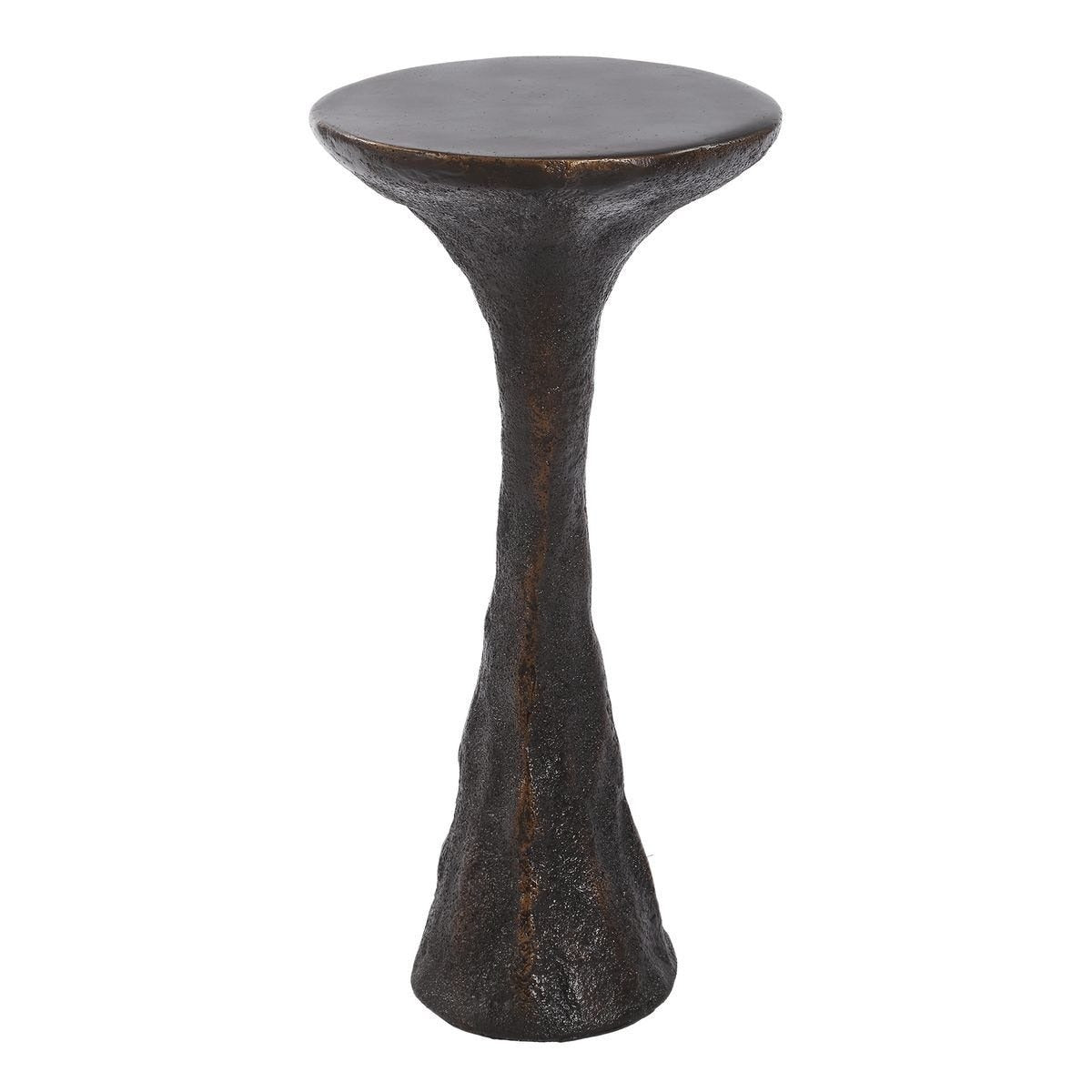 Milan Outdoor Dark Bronze Drink Table by Uttermost