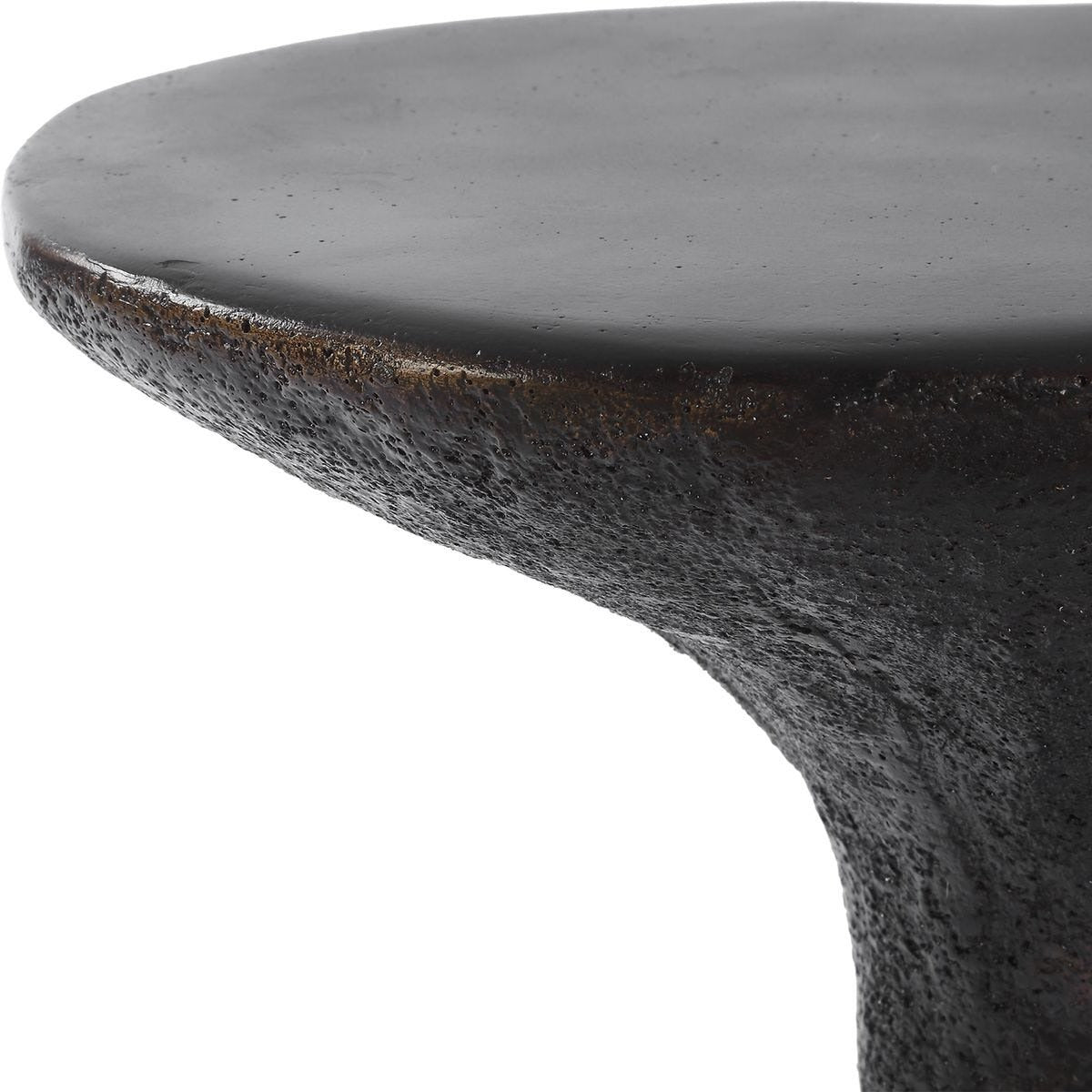 Milan Outdoor Dark Bronze Drink Table by Uttermost