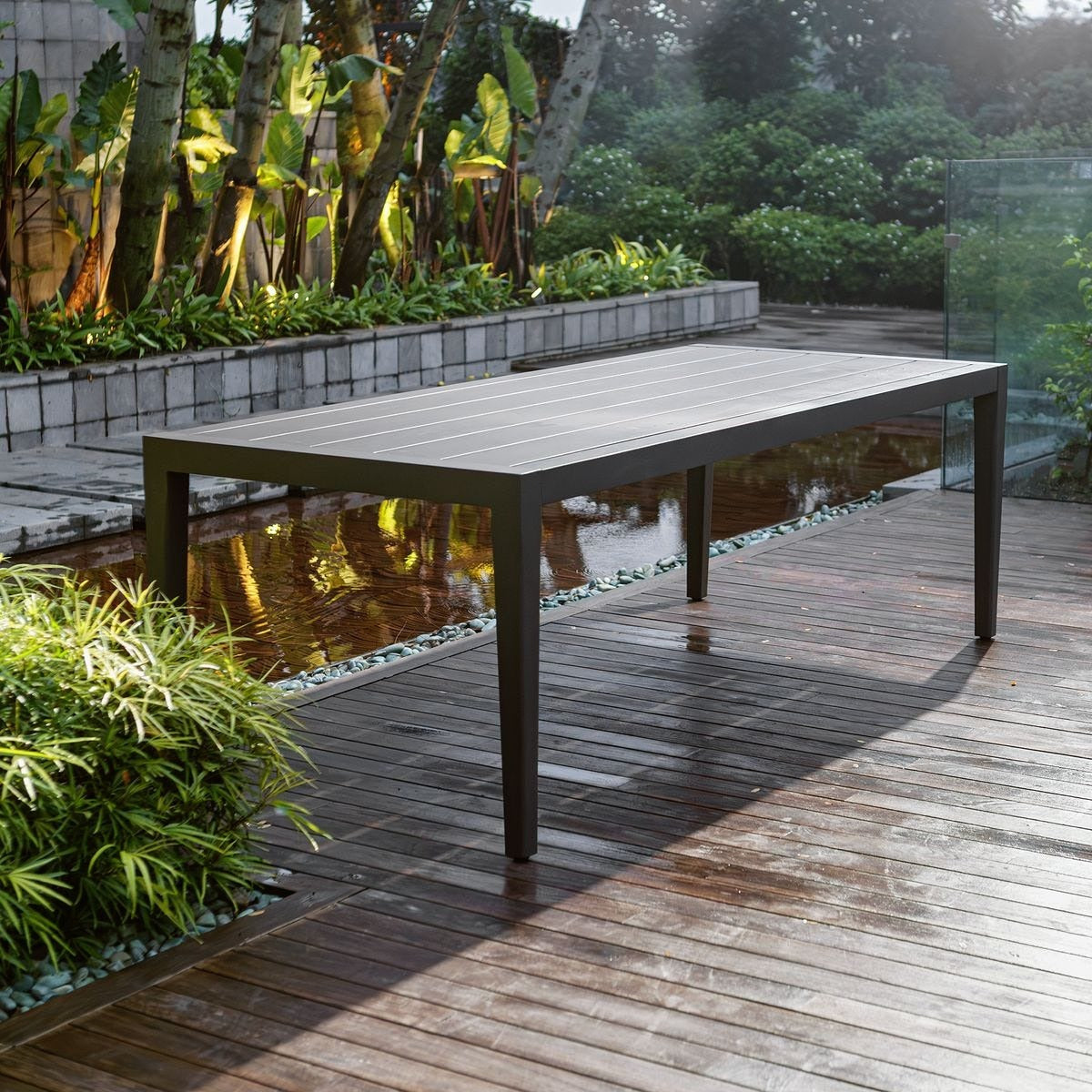 Polanco Outdoor Aluminium Dining Table by Uttermost