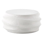 Winded Outdoor White Coffee Table by Uttermost