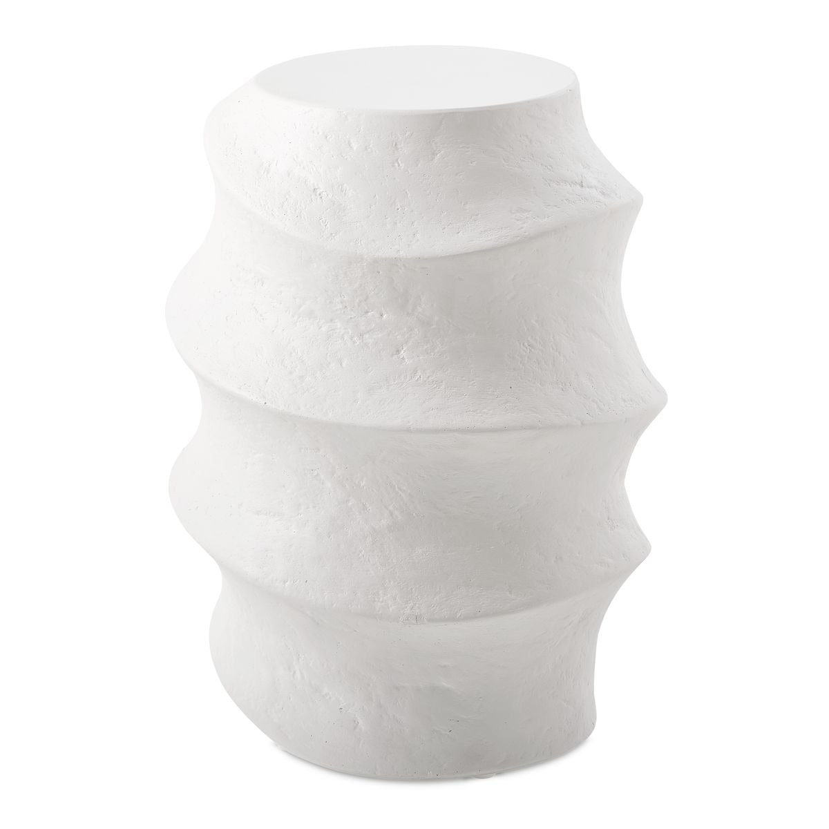 Winded Outdoor White Accent Table by Uttermost