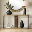 Ryles Glass Console Table by Uttermost
