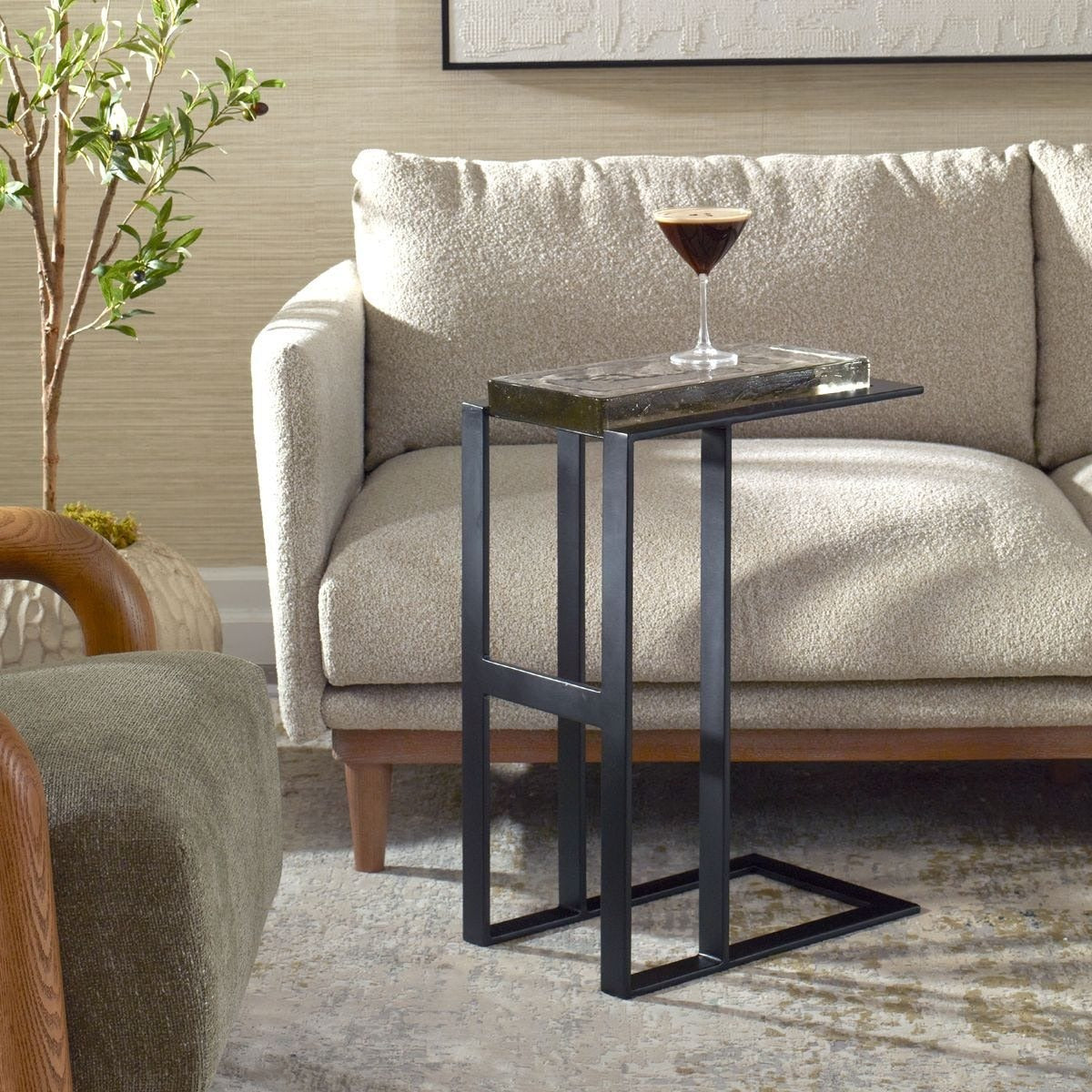 Soma Black Accent Table by Uttermost
