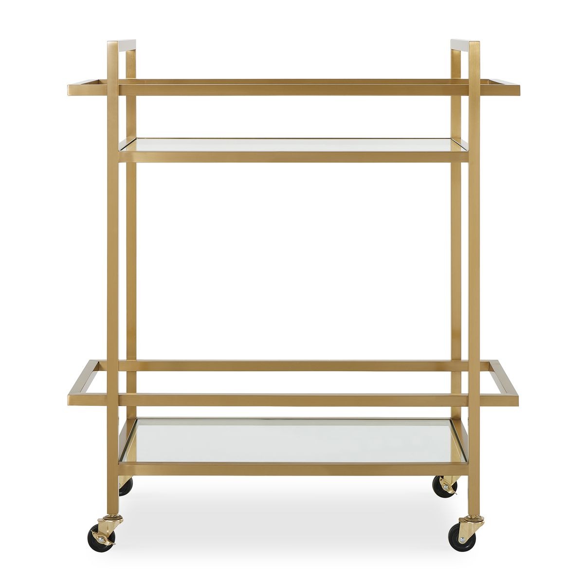 Erena Brass Bar Cart by Uttermost