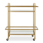 Erena Brass Bar Cart by Uttermost