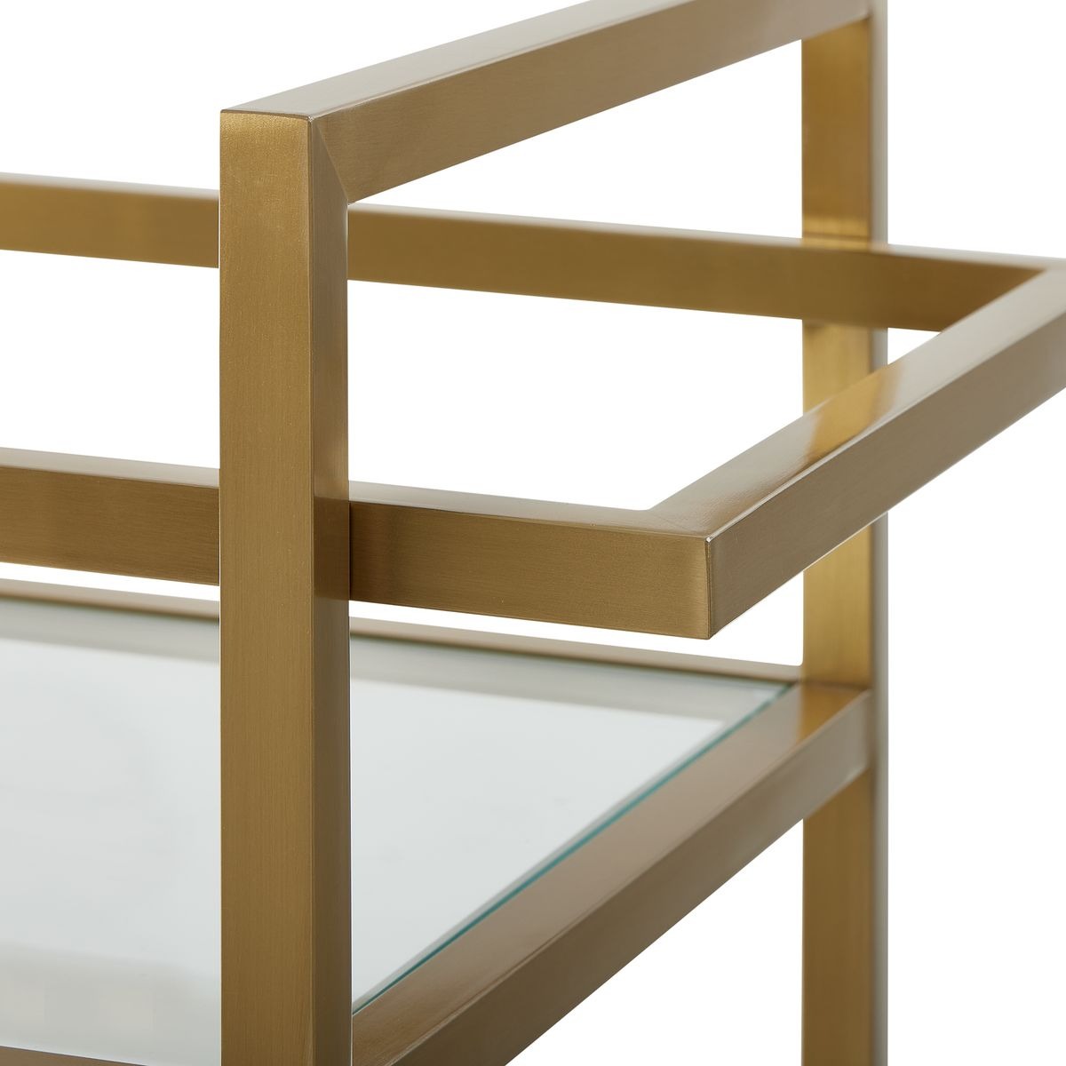 Erena Brass Bar Cart by Uttermost