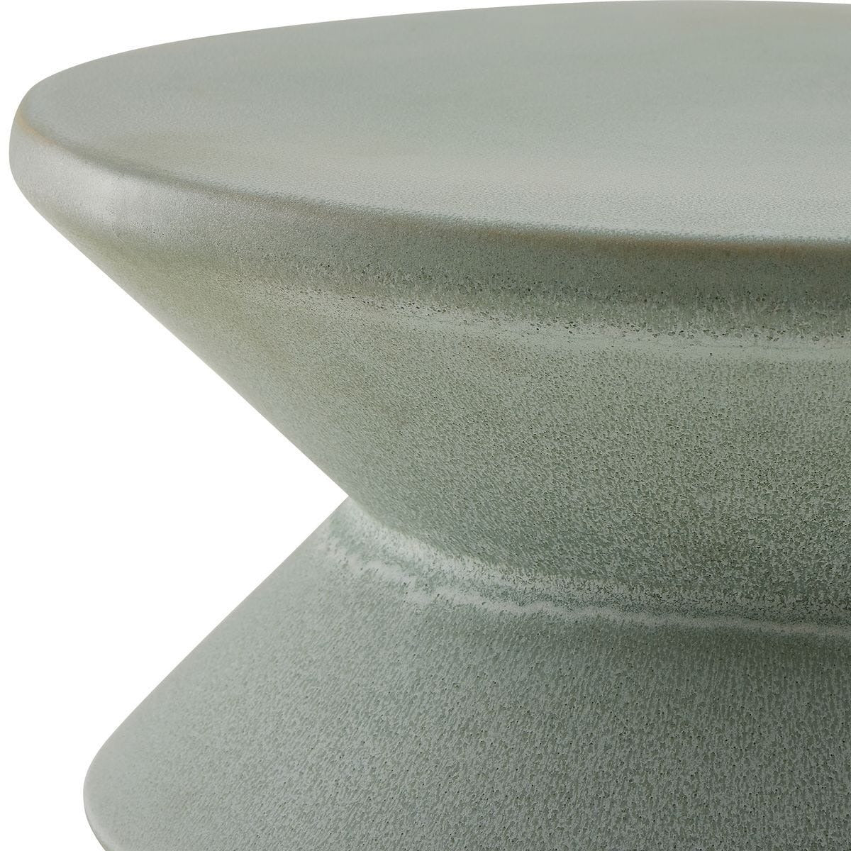 Imogene Garden Stool in Seafoam Glaze by Uttermost