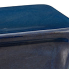 Kaz Deep Blue Garden Stool by Uttermost