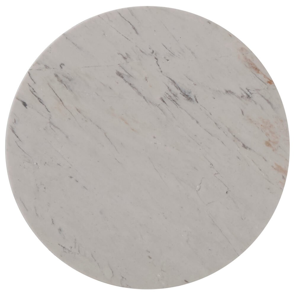Grace Cantilever Accent Table in Marble by Theodore Alexander