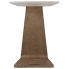 Grace Cantilever Accent Table in Marble by Theodore Alexander