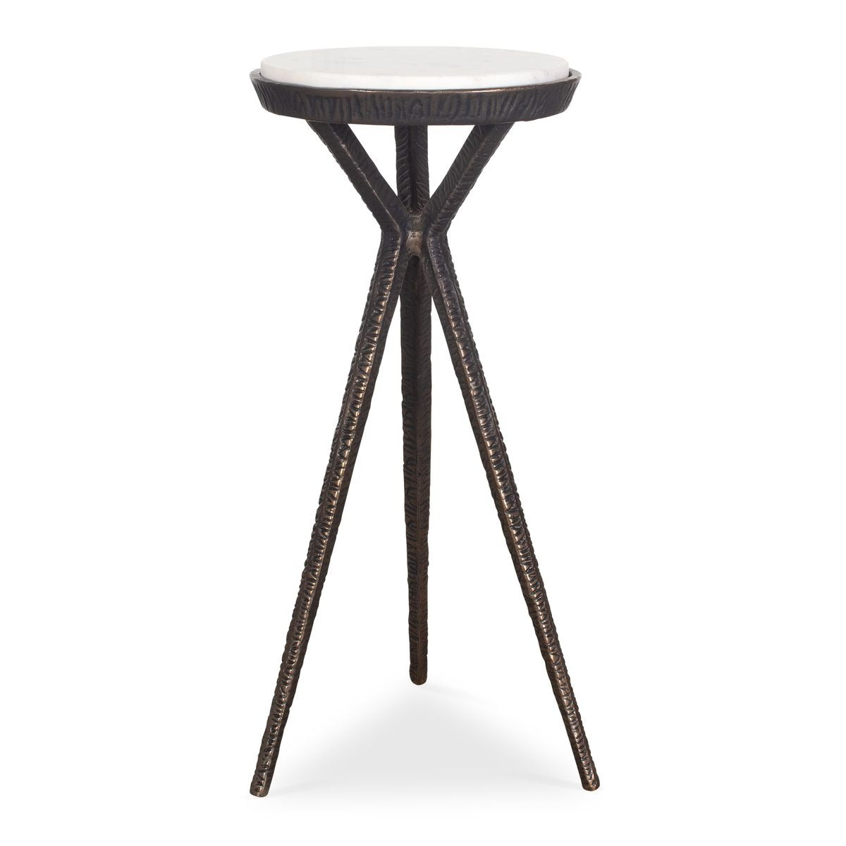 Tilton White Marble Accent Table by Uttermost